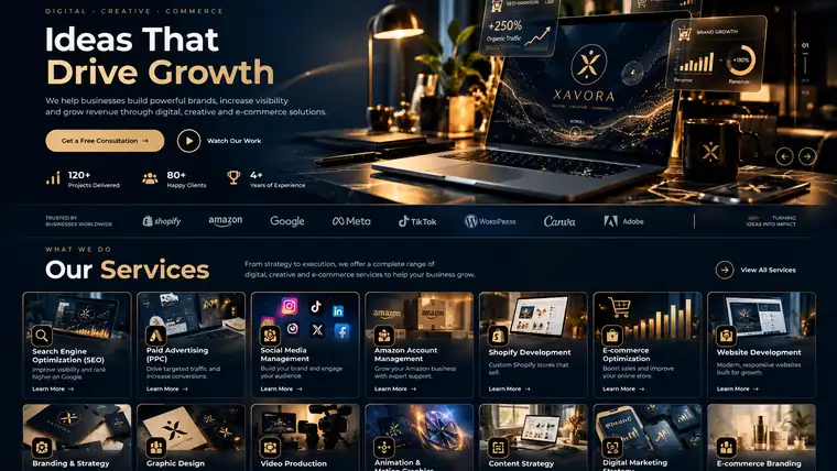 Graphic design layouts and visual development