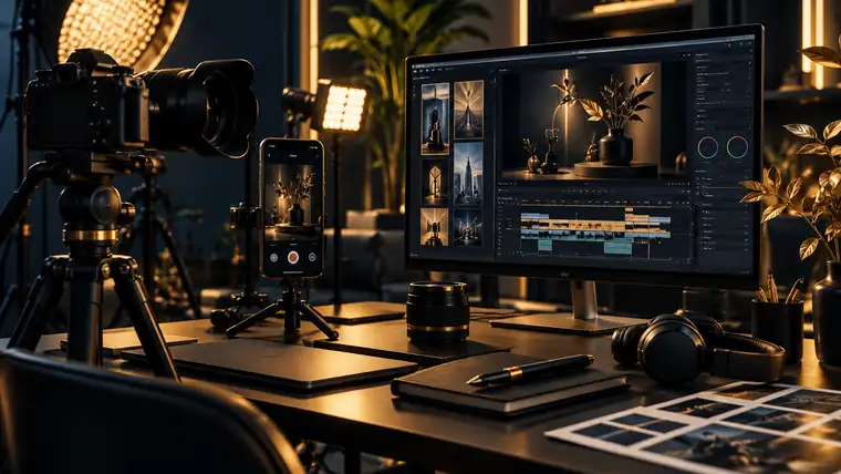 Video production camera and editing equipment